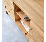 Meuble TV Minimalys en teck massif L 155 cm