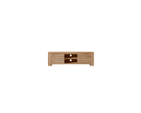 Meuble TV en bois de teck Minimalys H 40 x L 135 x P 40 cm