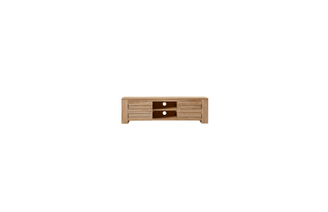 Meuble TV en bois de teck Minimalys H 40 x L 135 x P 40 cm