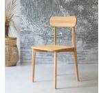 Chaise Jonàk en teck massif