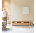 Meuble TV Minimalys en teck massif L 170 cm