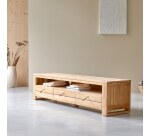 Meuble TV Minimalys en teck massif L 170 cm