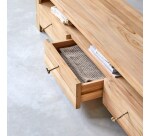 Meuble TV Minimalys en teck massif L 170 cm