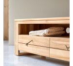 Meuble TV Minimalys en teck massif L 170 cm