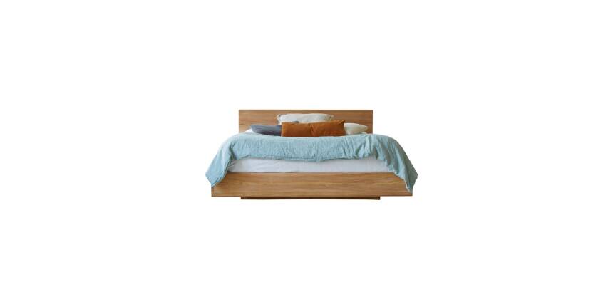 Lit en bois de teck Flat H 80 x L 166 x P 229 cm