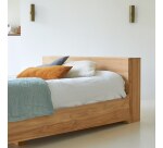 Lit en bois de teck Flat H 80 x L 166 x P 229 cm