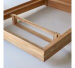 Lit en bois de teck Flat H 80 x L 166 x P 229 cm