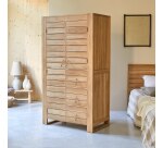 Armoire penderie en teck massif Minimalys