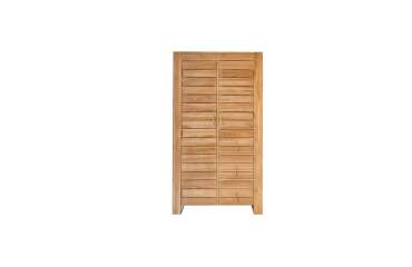 Armoire penderie en teck massif Minimalys