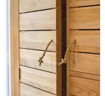 Armoire penderie en teck massif Minimalys