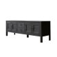 Meuble TV Thaki Black en pin massif L 170 cm