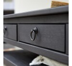 Table basse Thaki Black en pin massif 100 x 60 cm