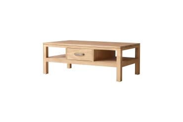 Table basse Vertigo en teck massif, rectangulaire 110 x 60 cm