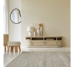Meuble TV en bois de pin Celeste H 50 x L 180 x P 50 cm