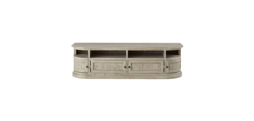 Meuble TV en bois de pin Celeste H 50 x L 180 x P 50 cm