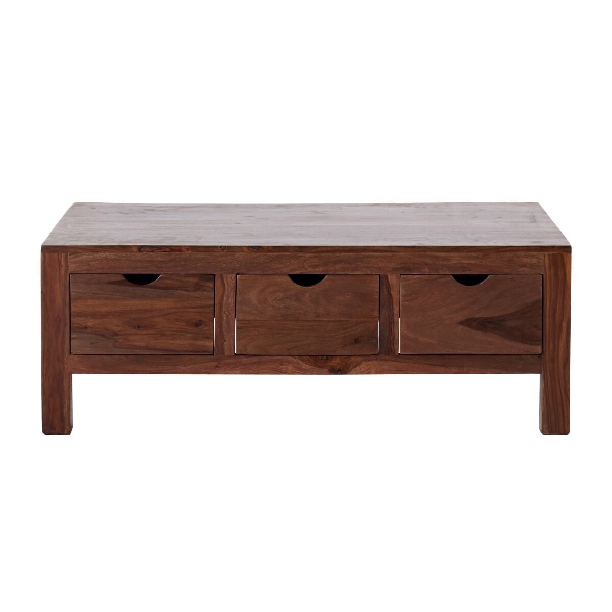 Table basse Oliver en palissandre massif 110 x 75 cm