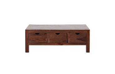 Table basse Oliver en palissandre massif 110 x 75 cm