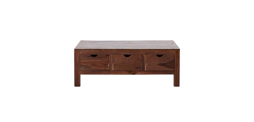 Table basse Oliver en palissandre massif 110 x 75 cm