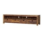 Meuble TV Oliver en palissandre massif L 200 cm