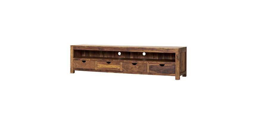Meuble TV Oliver en palissandre massif L 200 cm