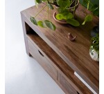 Meuble TV Oliver en palissandre massif L 200 cm