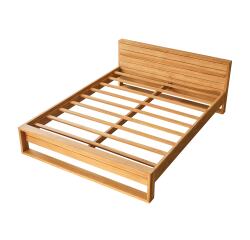 Lit en bois de teck Minimalys H 75 x L 168 x P 222 cm