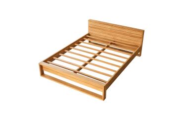 Lit en bois de teck Minimalys H 75 x L 168 x P 222 cm