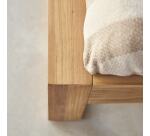 Lit en bois de teck Minimalys H 75 x L 168 x P 222 cm