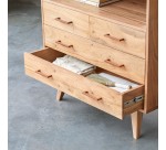 Commode en acacia massif Oslo
