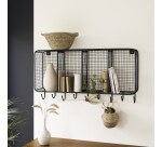 Patère en métal 4 niches Sona H 54 x L 103 x P 19 cm
