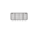 Patère en métal 4 niches Sona H 54 x L 103 x P 19 cm