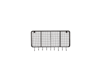 Patère en métal 4 niches Sona H 54 x L 103 x P 19 cm