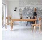 Table Jonàk en teck massif L 180 x P 80 cm, 6 à 8 personnes