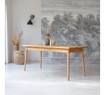 Table Jonàk en teck massif L 180 x P 80 cm, 6 à 8 personnes