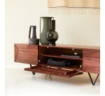 Meuble TV en palissandre massif L 175 cm Metric