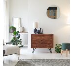 Commode en palissandre massif Bonnie