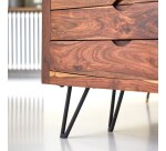 Commode en palissandre massif Bonnie