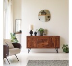 Buffet en palissandre massif L 150 cm Bonnie