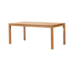 Table de jardin Teo en teck massif 180 x 90 cm