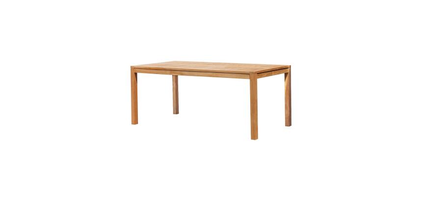 Table de jardin Teo en teck massif 180 x 90 cm