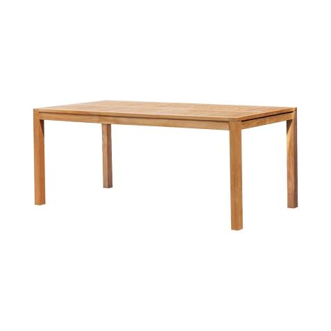 Table de jardin Teo en teck massif 180 x 90 cm