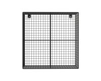 Chevet en métal 4 niches Sona H 64 x L 65 x P 33 cm