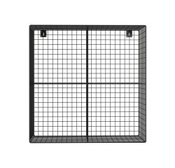 Chevet en métal 4 niches Sona H 64 x L 65 x P 33 cm