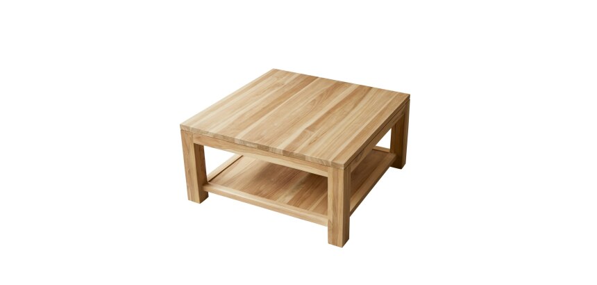 Table basse Eve en teck massif 80 x 80 cm