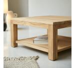 Table basse Eve en teck massif 80 x 80 cm