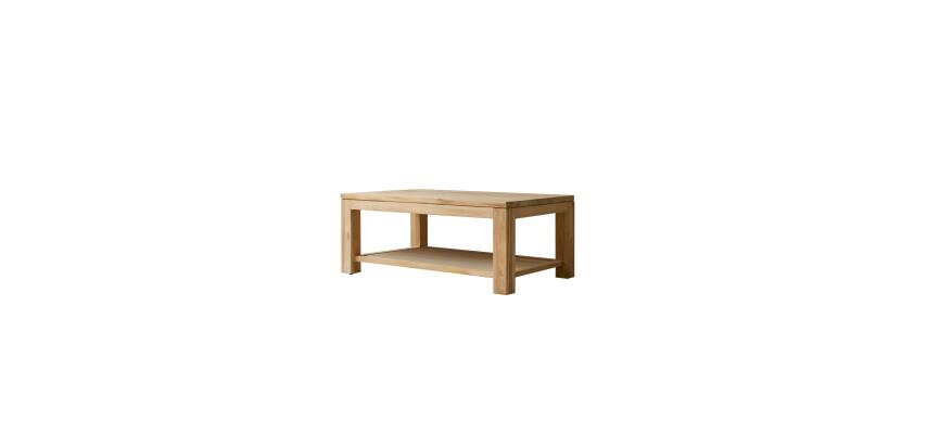 Table basse Eve en teck massif, rectangulaire 100 x 60 cm