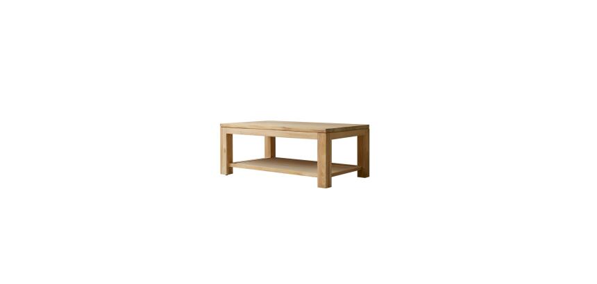 Table basse Eve en teck massif, rectangulaire 100 x 60 cm