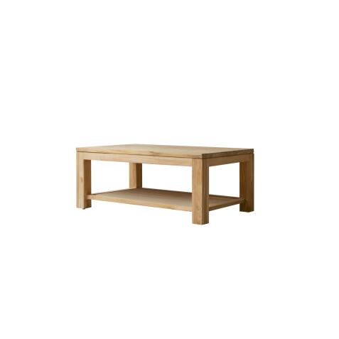 Table basse Eve en teck massif, rectangulaire 100 x 60 cm