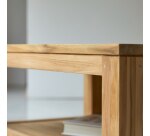 Table basse Eve en teck massif, rectangulaire 100 x 60 cm