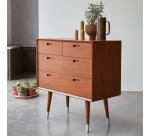 Commode en acajou massif Magda 50's